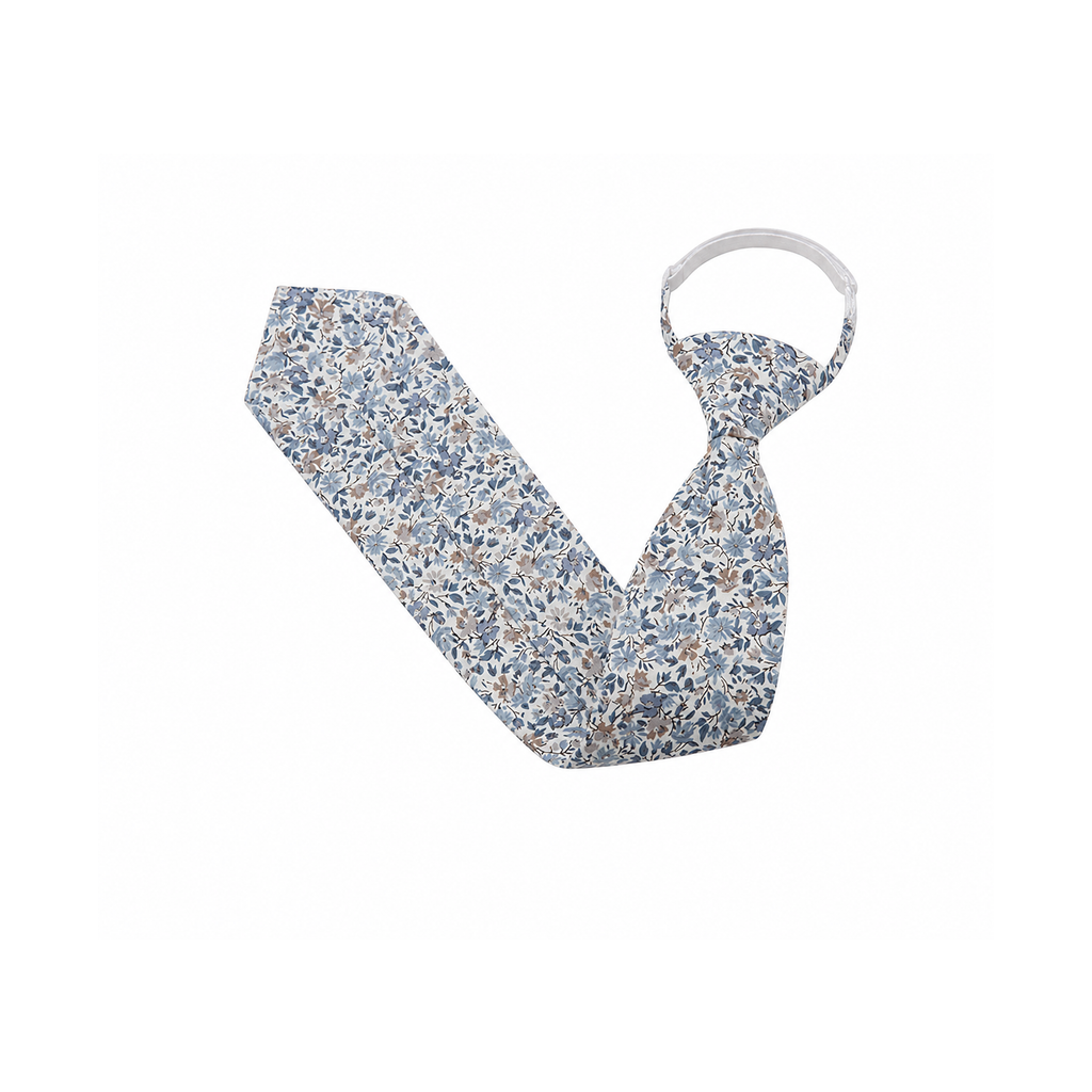 Boys’ Pre-Tied Cotton Clip-On Tie with Adjustable Fit